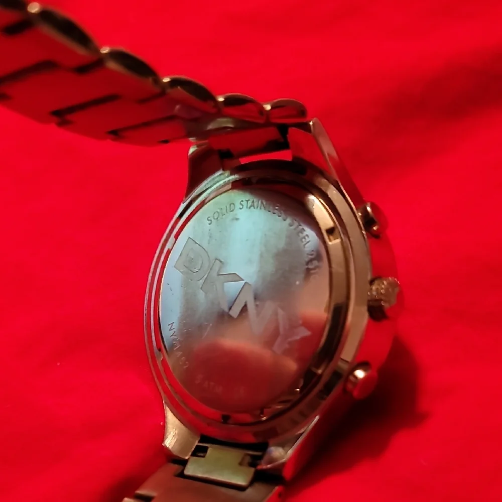 DKNY NY1452 Chronograph Watch with 3 Subdials, Date &‎ Silver and Black Accents